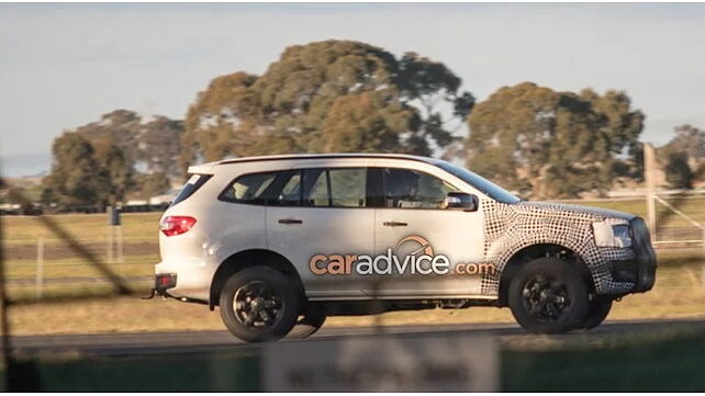2018 Ford Endeavour facelift spied testing