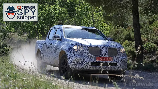 Mercedes-Benz X-Class spotted hauling weights Mercedes-Benz X-Class spotted hauling weights