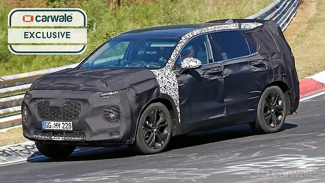 2019 Hyundai Santa Fe spied testing 2019 Hyundai Santa Fe spied testing