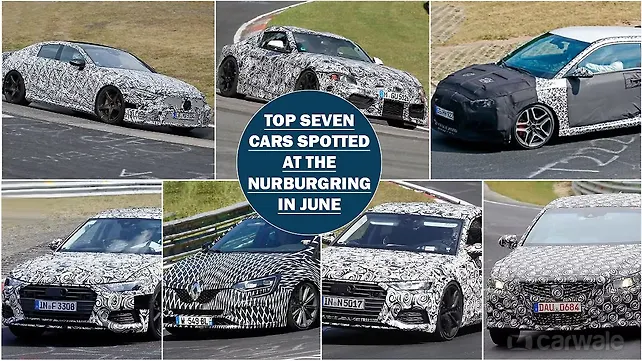Top seven cars spotted at the Nurburgring in June Top seven cars spotted at the Nurburgring in June