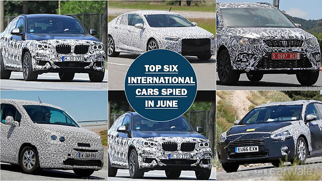 Top 6 international cars spied in June