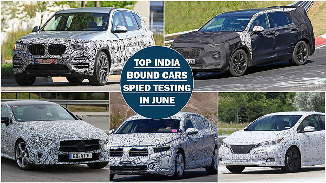 Top India bound cars spied testing in June