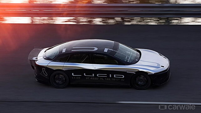Lucid Air electric sedan clocks 378kmph top speed
