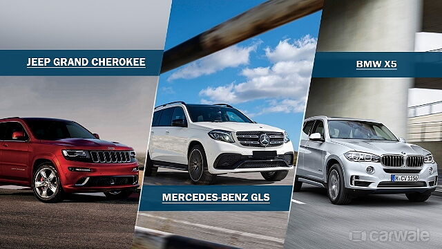 Spec Comparison: Jeep Grand Cherokee vs Mercedes-Benz GLS vs BMW X5