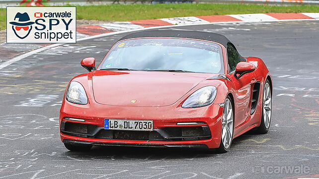Porsche 718 Boxster GTS spotted testing