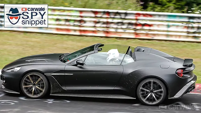Aston Martin Vanquish Zagato Speedster spied undisguised Aston Martin Vanquish Zagato Speedster spied undisguised