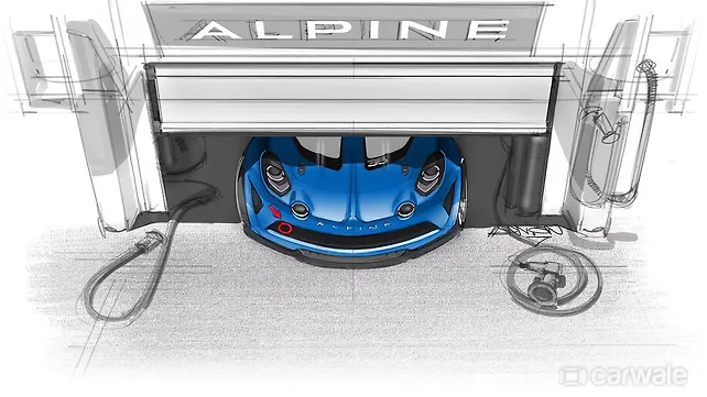 Alpine A110 Cup racecar teased Alpine A110 Cup racecar teased