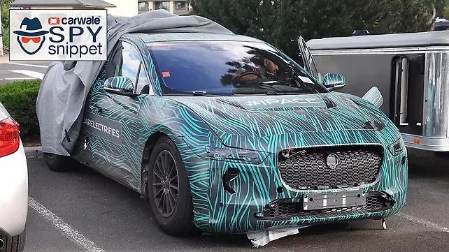 Jaguar I-Pace interior caught up close Jaguar I-Pace interior caught up close