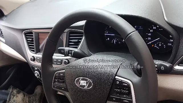 Interiors of new Hyundai Verna spotted ahead of launch Interiors of new Hyundai Verna spotted ahead of launch