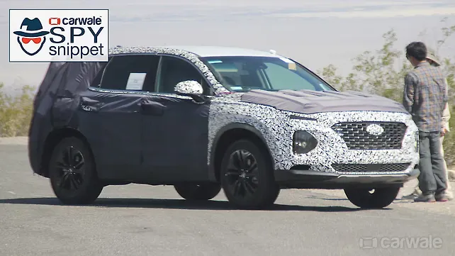 Hyundai Santa Fe spied with revealing fascia Hyundai Santa Fe spied with revealing fascia
