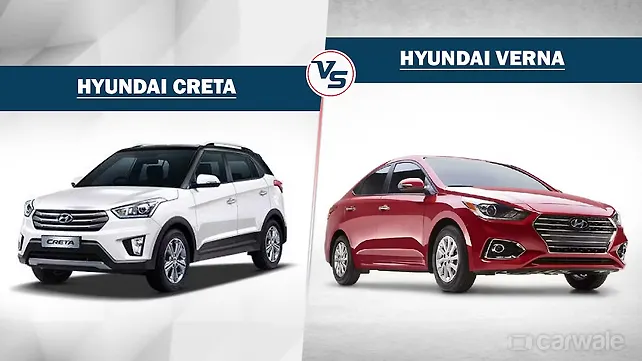 Variants comparison: Hyundai Verna Vs Hyundai Creta Variants comparison: Hyundai Verna Vs Hyundai Creta