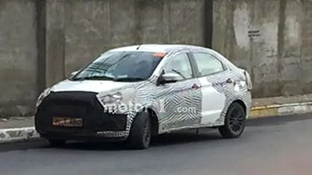 Ford Aspire facelift spotted testing Ford Aspire facelift spotted testing
