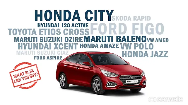 What else can you buy for the price of new Hyundai Verna? What else can you buy for the price of new Hyundai Verna?
