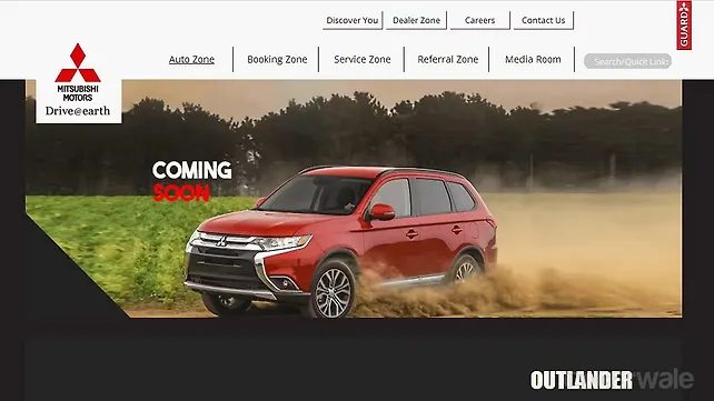 Mitsubishi Outlander listed on official Indian website Mitsubishi Outlander listed on official Indian website
