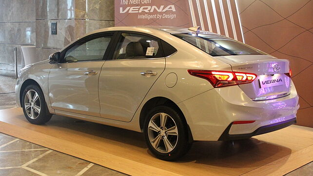 Hyundai aims to sell between 4000 and 5000 Vernas a month
