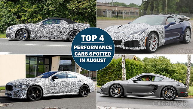 Top four Performance cars spotted in August