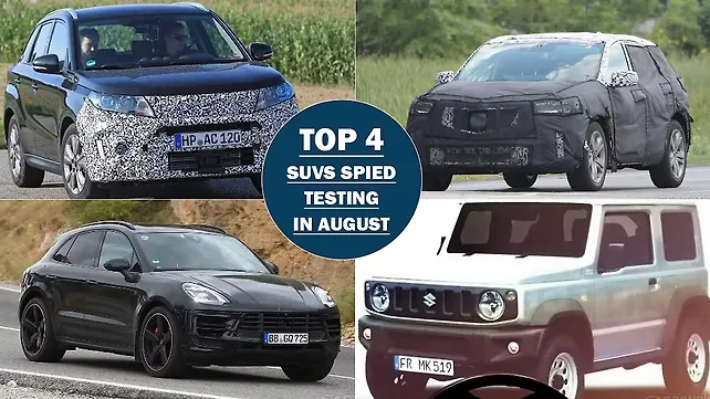 Top SUVs spied testing in August Top SUVs spied testing in August