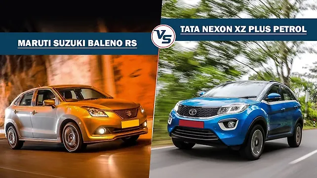 Spec comparison: Tata Nexon XZ Plus petrol vs Maruti Suzuki Baleno RS Spec comparison: Tata Nexon XZ Plus petrol vs Maruti Suzuki Baleno RS