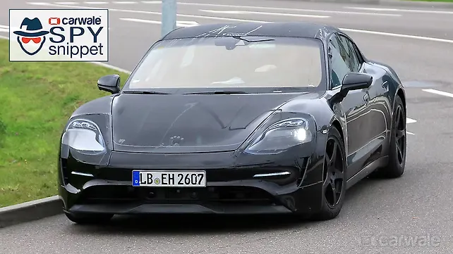 Porsche Mission E spied with production body panels Porsche Mission E spied with production body panels