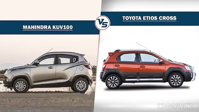 Spec Comparison: Mahindra KUV100 facelift Vs Toyota Etios Cross Spec Comparison: Mahindra KUV100 facelift Vs Toyota Etios Cross