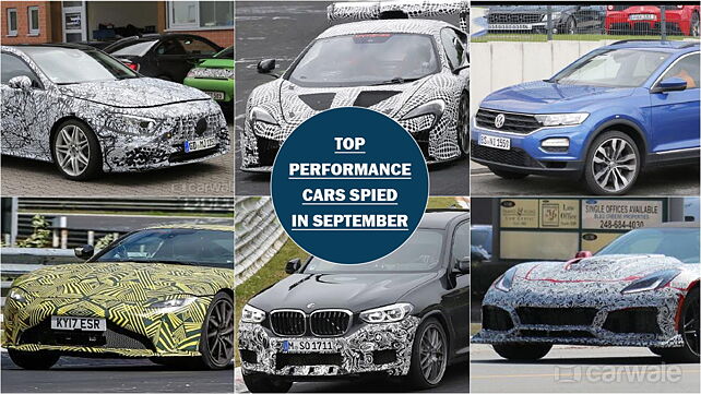 Top Performance cars spied in September