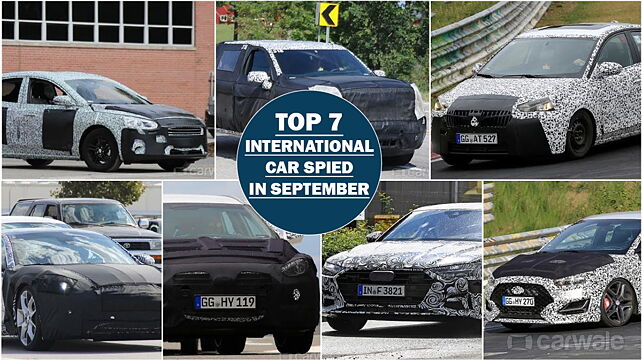 Top seven international car spied in September