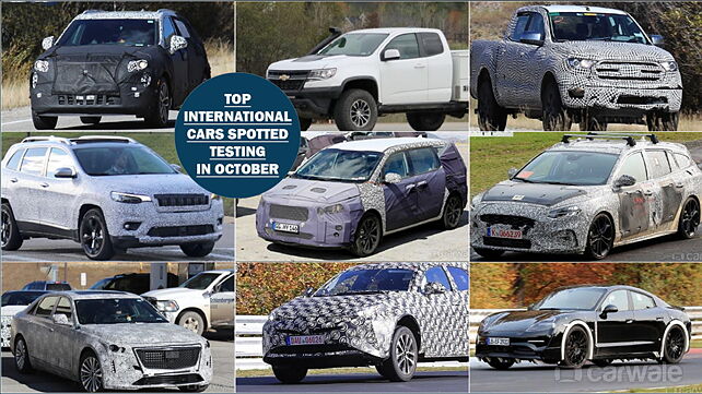 Top International cars spotted testing in October