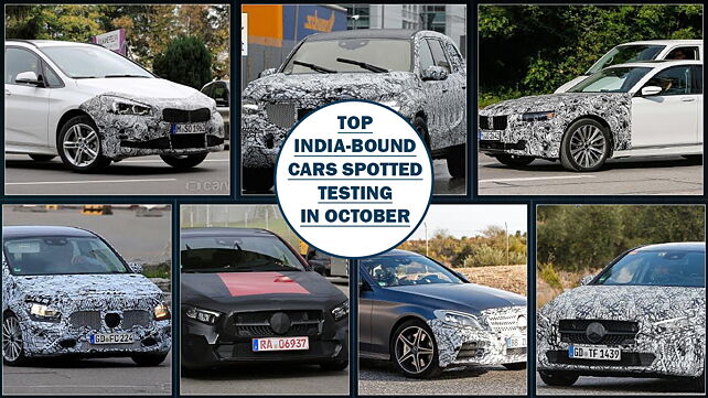 Top India bound cars spied in October