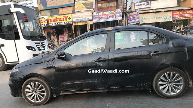 Maruti Suzuki Ciaz facelift spotted in India for the first time