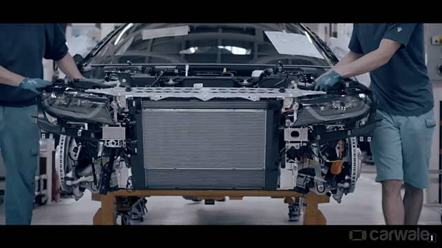 BMW i8 Roadster teased testing at the Leipzig facility