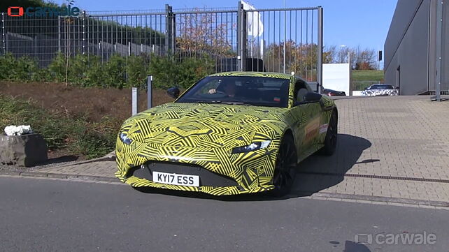 Aston Martin Vantage spied bolting on the Nurburgring ahead of 21 November reveal