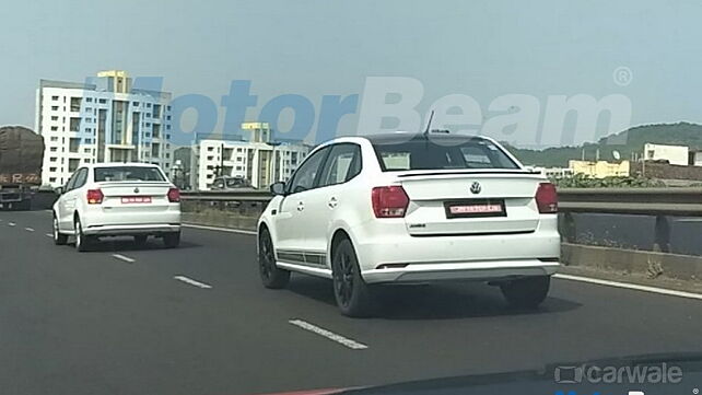 Volkswagen Ameo Sport spotted testing