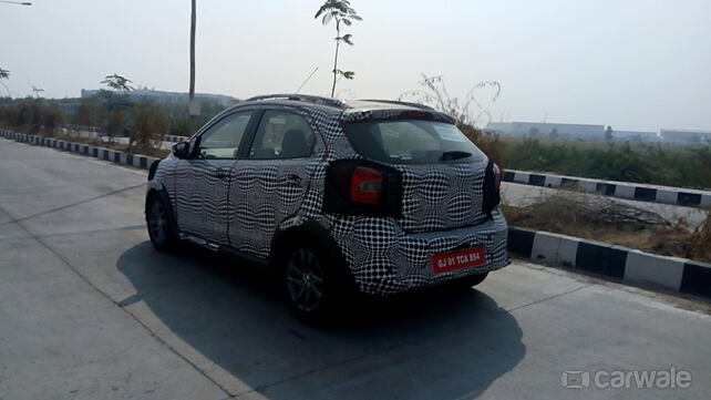 Ford Figo Cross spotted testing near the Sanand facility