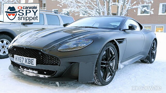Aston Martin Vanquish test prototype spotted in Finland