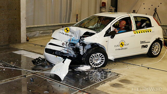 Fiat Punto scores zero stars in Euro NCAP crash test