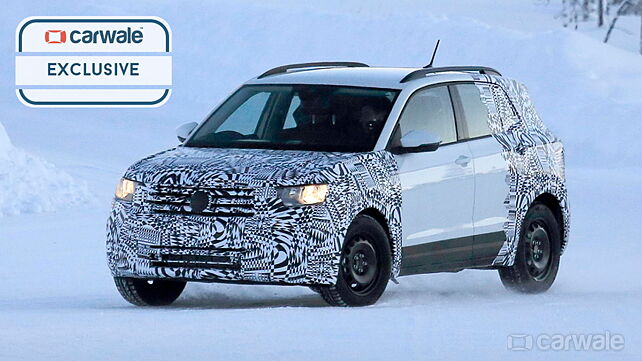 VW T-Cross SUV spotted testing in Europe