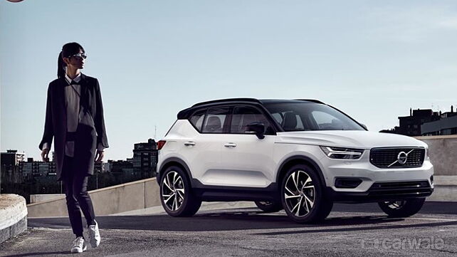 Volvo lists the XC40 on the Indian website