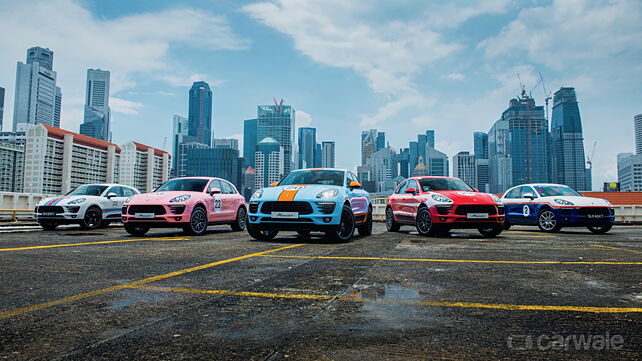 Porsche dons  iconic racing liveries on five Macans