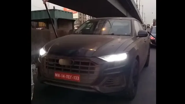 Audi Q8 spotted on test in India Audi Q8 spotted on test in India