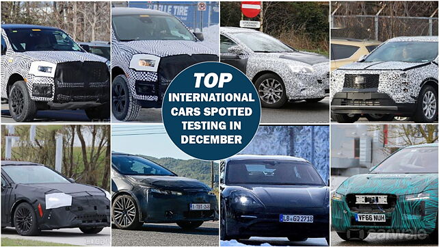 Top International cars spotted testing in December
