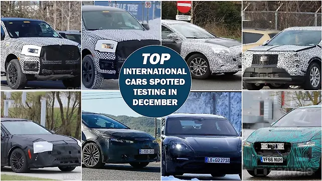 Top International cars spotted testing in December Top International cars spotted testing in December