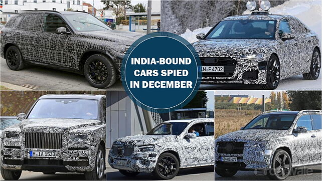 India-bound cars spied in December 2017