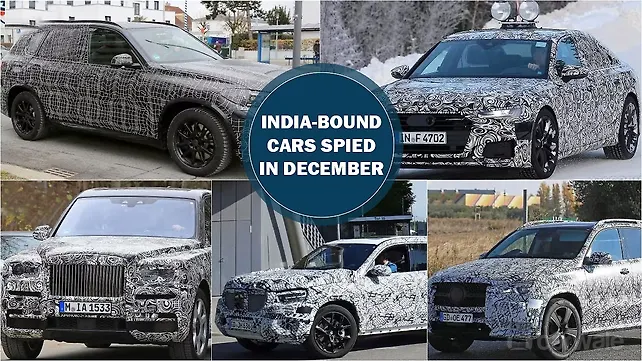India-bound cars spied in December 2017 India-bound cars spied in December 2017