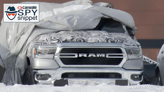 2019 Ram prototype caught with exposed front end