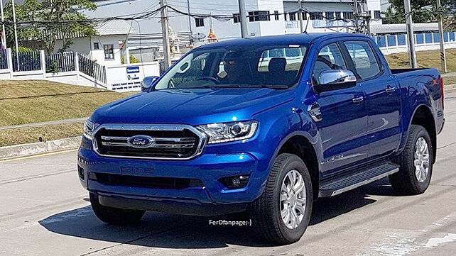 Undisguised 2018 Ford Ranger indicates future design for Endeavour SUV