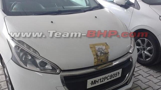 Peugeot 208 spotted on test in India