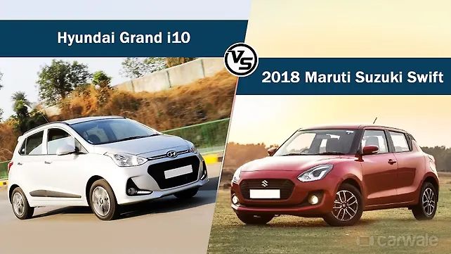 Spec Comparison 2018 Maruti Suzuki Swift Vs Hyundai Grand i10  CarWale
