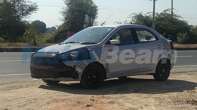 Ford Aspire facelift spotted for the first time