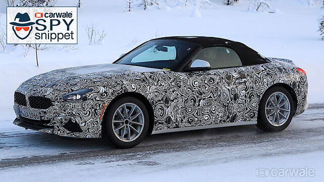 New BMW Z4 spied using snow as camouflage during winter testing