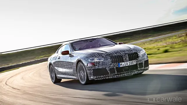 BMW teases the new 8 Series undergoing dynamics testing on a racetrack BMW teases the new 8 Series undergoing dynamics testing on a racetrack